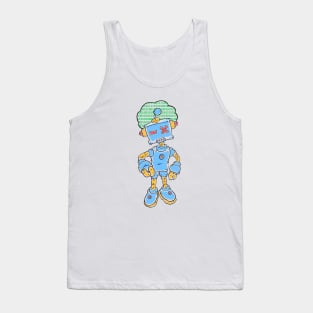 Funny robot Tank Top